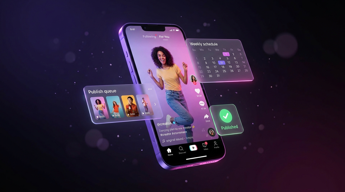 Postwavo · publicar en TikTok